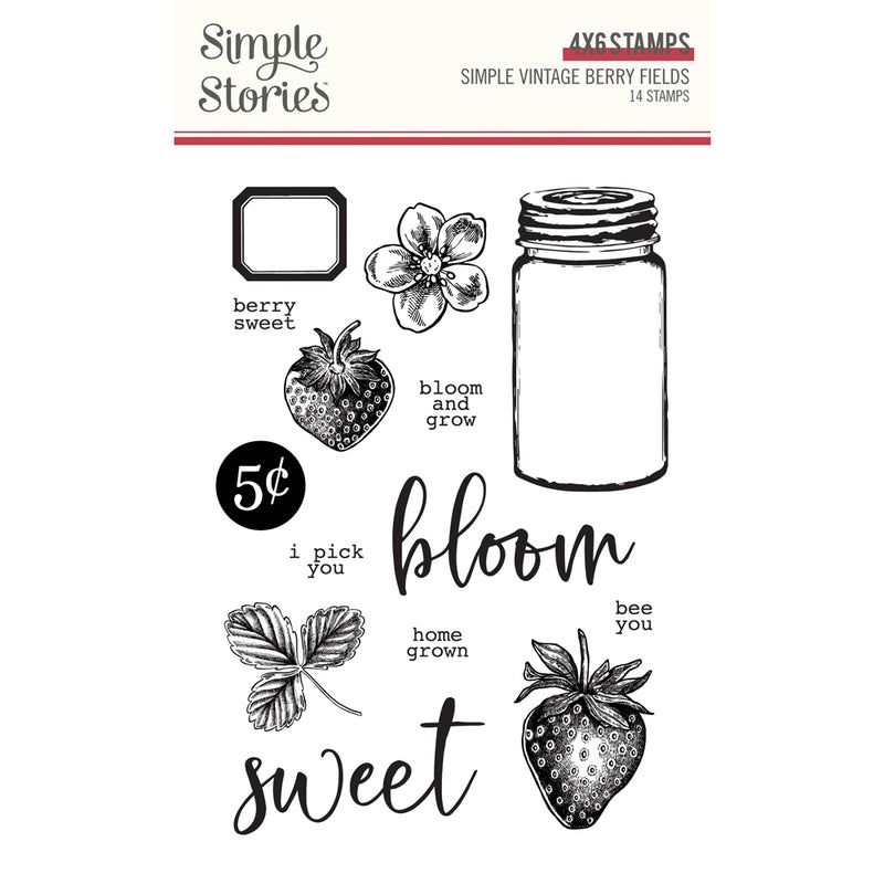 Stamps - Simple Vintage Berry Fields Collection - Simple Stories