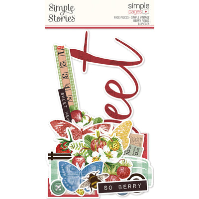 Simple Page Pieces - Simple Vintage Berry Fields Collection - Simple Stories