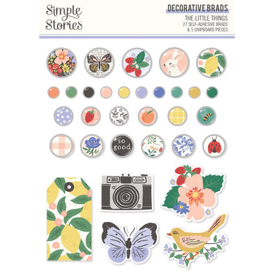 The Little Things Decorative Brads  - Simple Stories