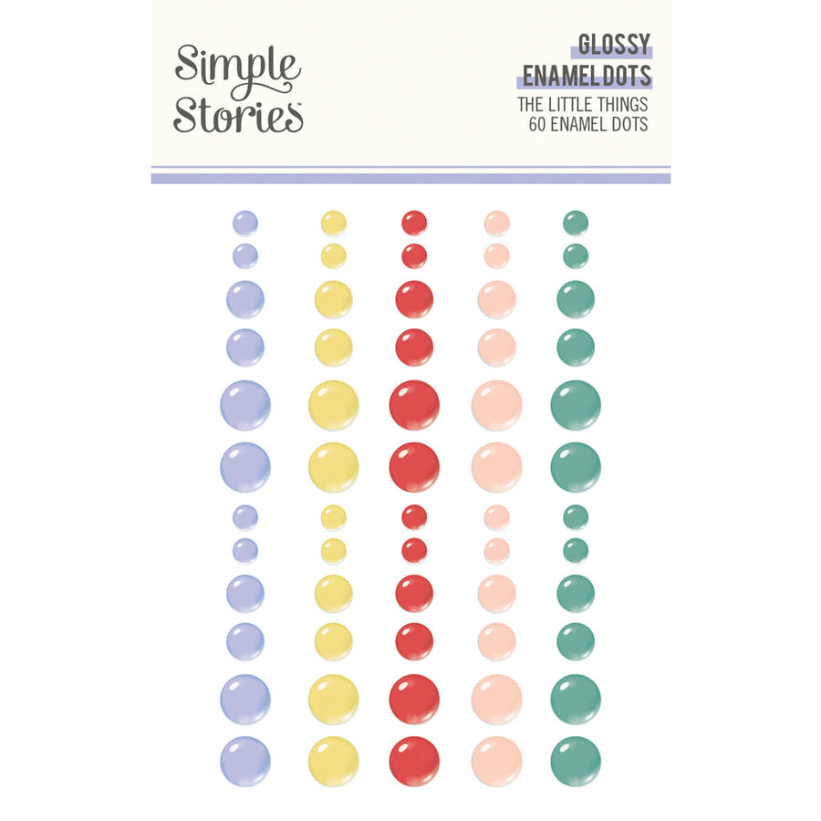 The Little Things Glossy Enamel Dots  - Simple Stories