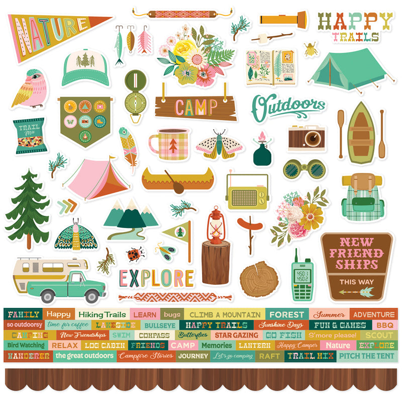 Cardstock Stickers - Trail Mix- Simple Stories