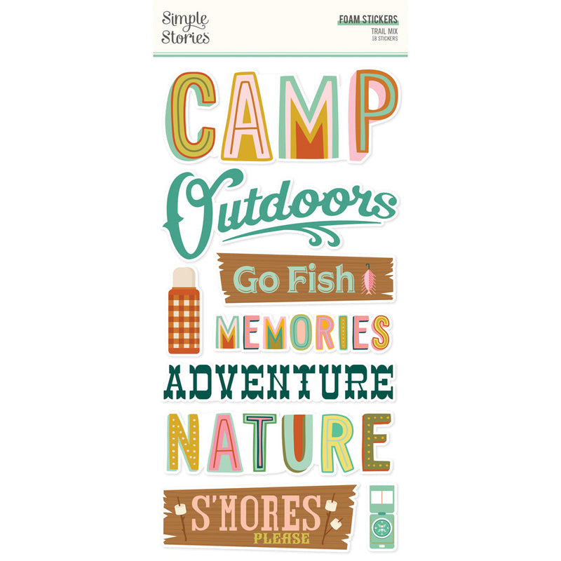 Trail Mix Foam Stickers  - Simple Stories