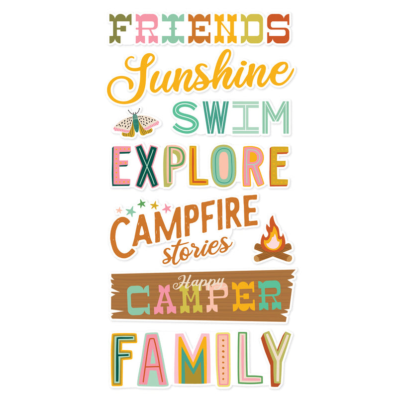 Trail Mix Foam Stickers  - Simple Stories
