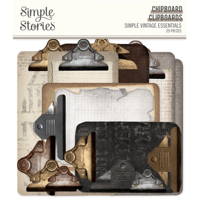 Simple Vintage Essentials Chipboard Clipboards  - Simple Stories