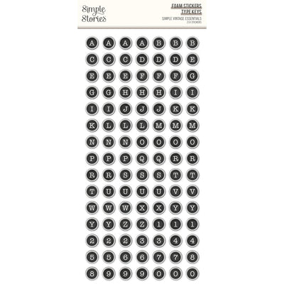 Type Keys Foam Stickers - Simple Vintage Essentials- Simple Stories