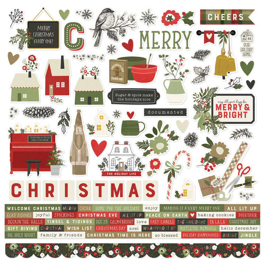 The Holiday Life- Cardstock Stickers - Simple Stories