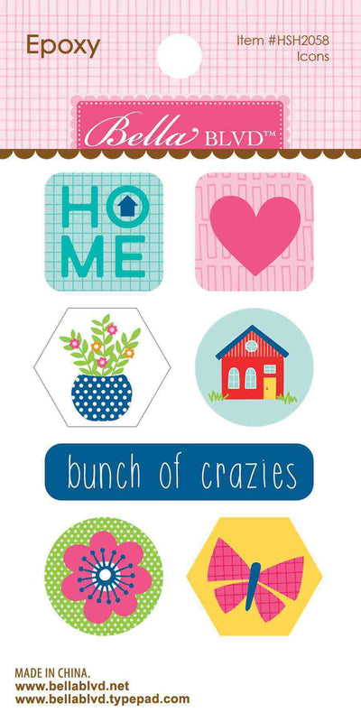 Home Sweet Home Epoxy Icons