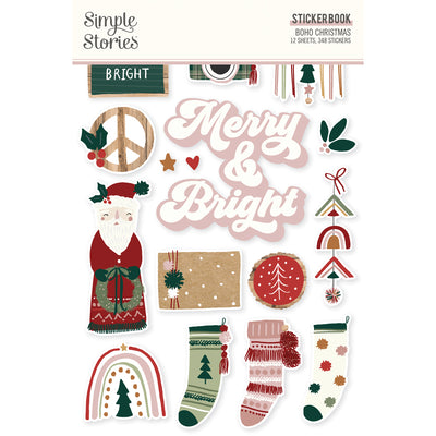 Boho Christmas - Sticker Book - Simple Stories - Simple Stories