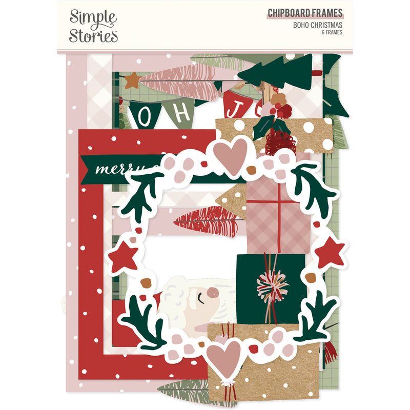 Boho Christmas - Chipboard Frames - Simple Stories