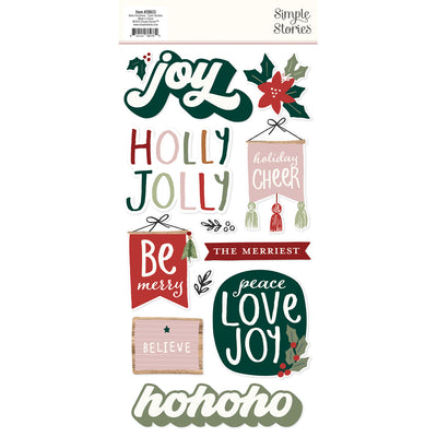 Boho Christmas - Foam Stickers - Simple Stories
