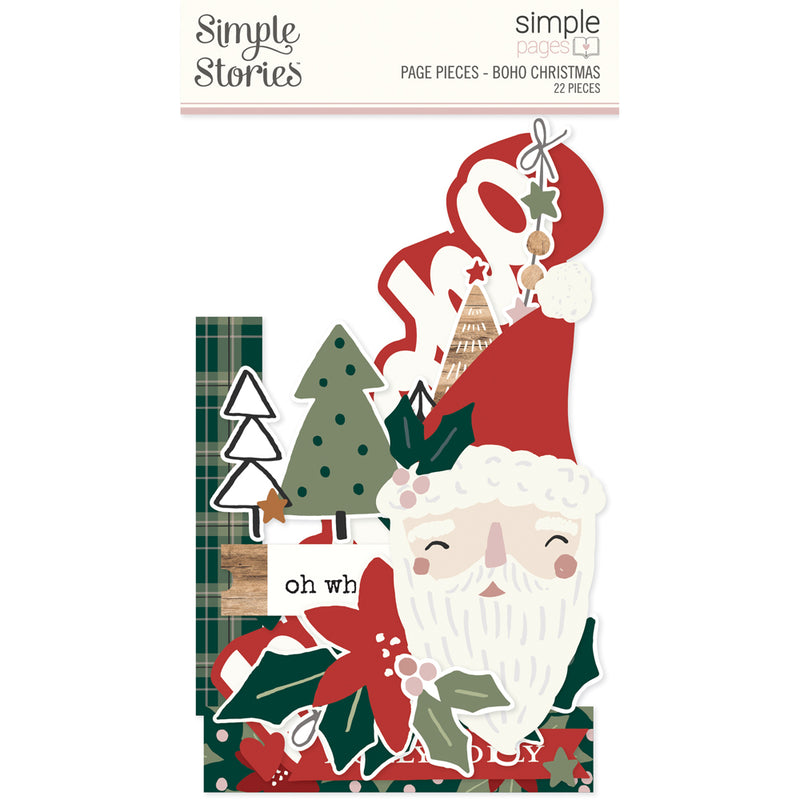 Boho Christmas- Simple Pages Page Pieces - Simple Stories