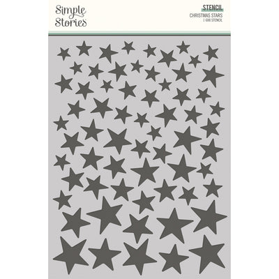 Simple Vintage Tis The Season - 6x8 Stencil - Chrsitmas Stars - Simple Stories