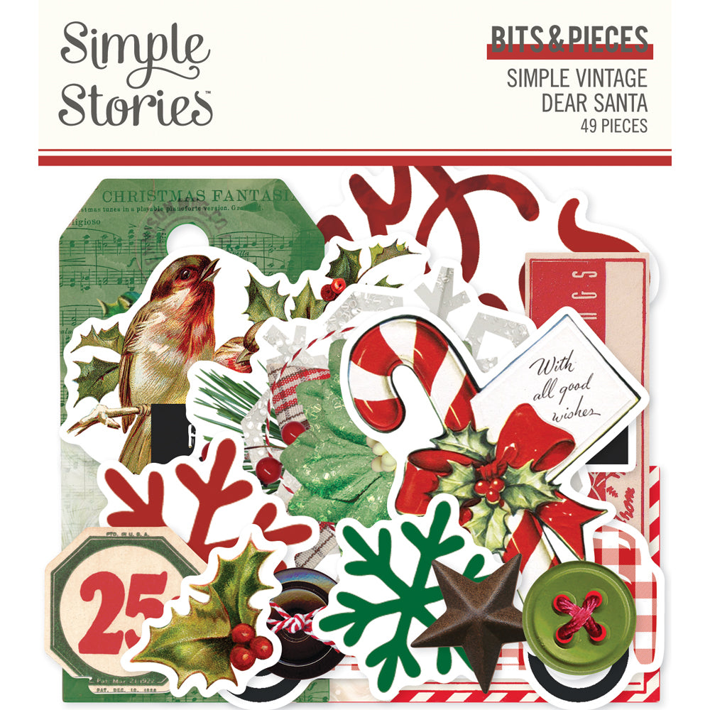 Simple Vintage Dear Santa - Sticker Book – Simple Stories