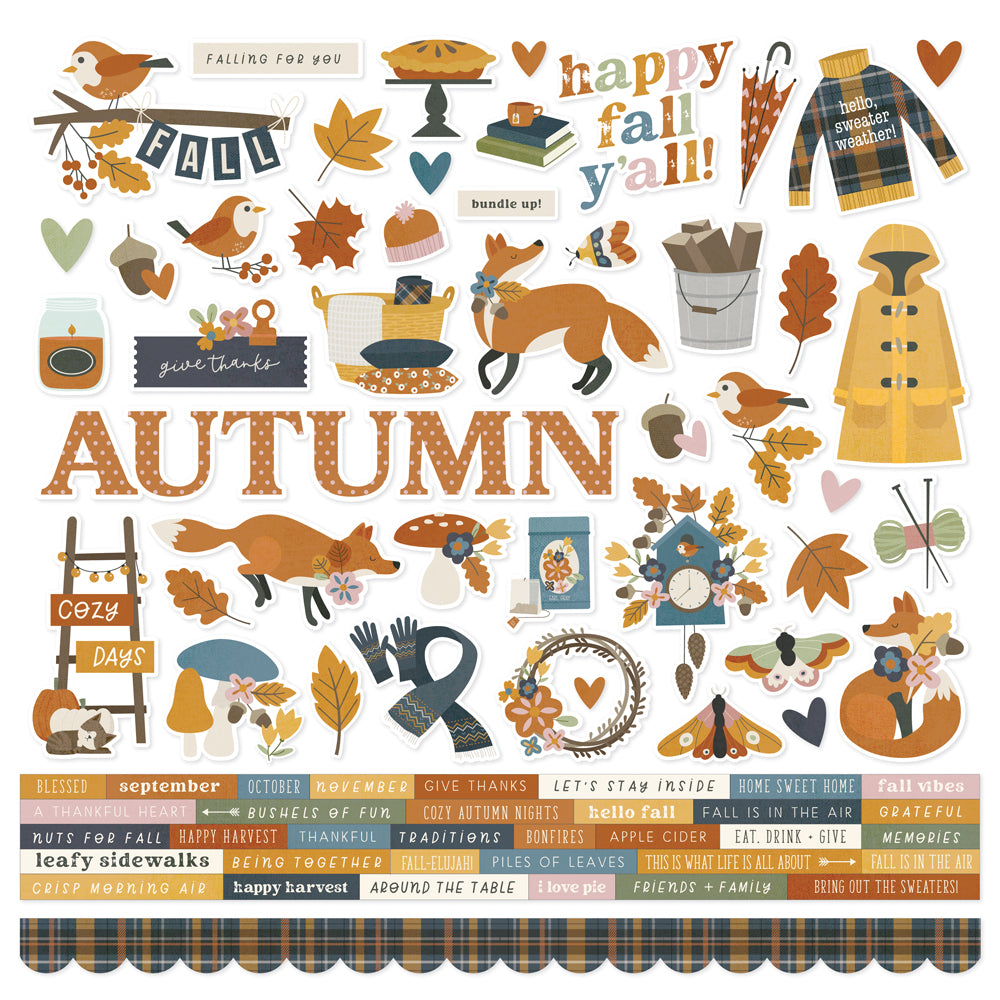 Acorn Lane - Cardstock Stickers - Simple Stories