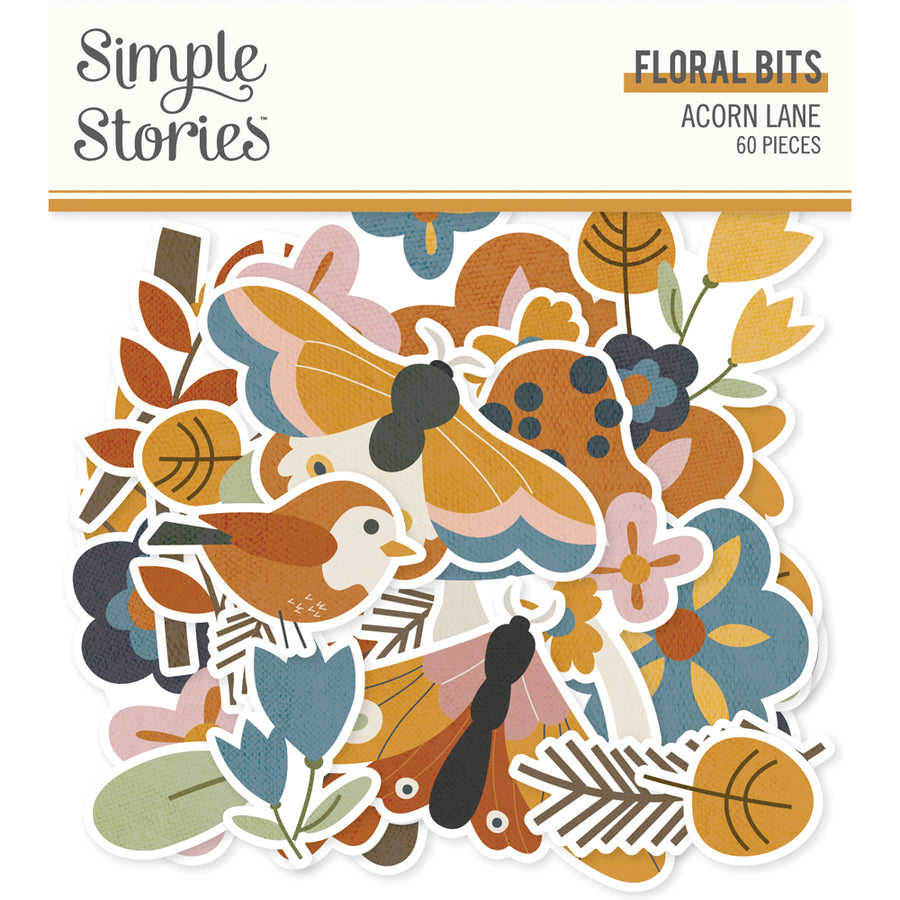 Acorn Lane - Floral Bits & Pieces - Simple Stories