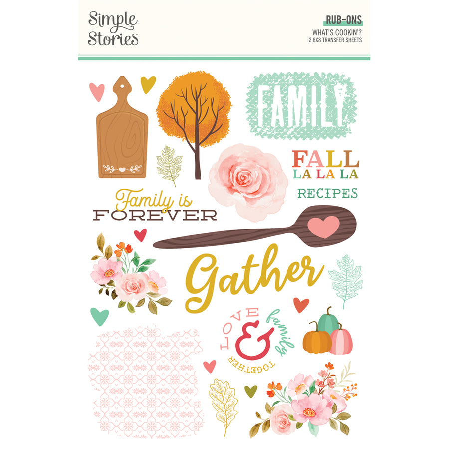 What's Cookin' ? - Rub Ons - Simple Stories
