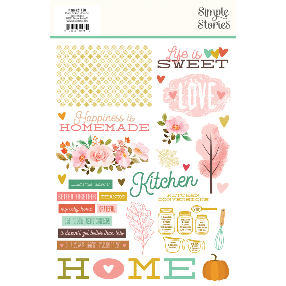 What's Cookin' ? - Rub Ons - Simple Stories