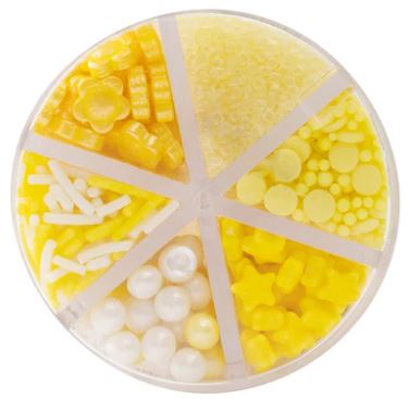 6-Cell Sprinkle Jar (Yellow) - Sweetshop - Clearance