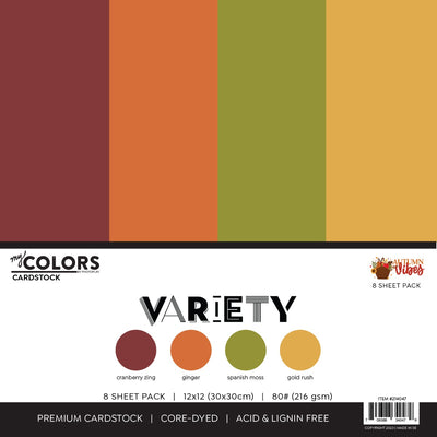 Autumn Vibes Cardstock Variety Pack-8 sheets - Photo Play