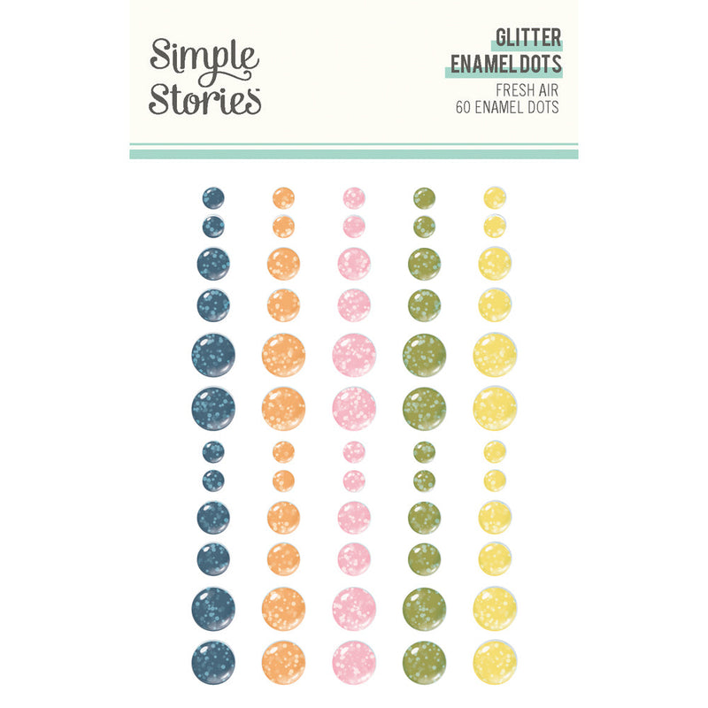 Fresh Air  Glitter Enamel Dots - Simple Stories