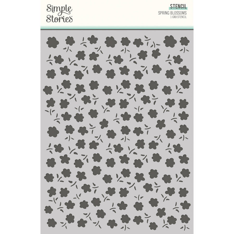 Fresh Air  6" x 8" Stencil Spring -  Blossoms- Simple Stories