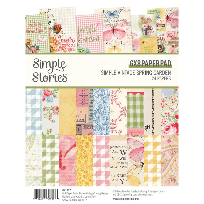 Simple Vintage Spring Garden  6" x 8" Paper Pad -  Simple Stories