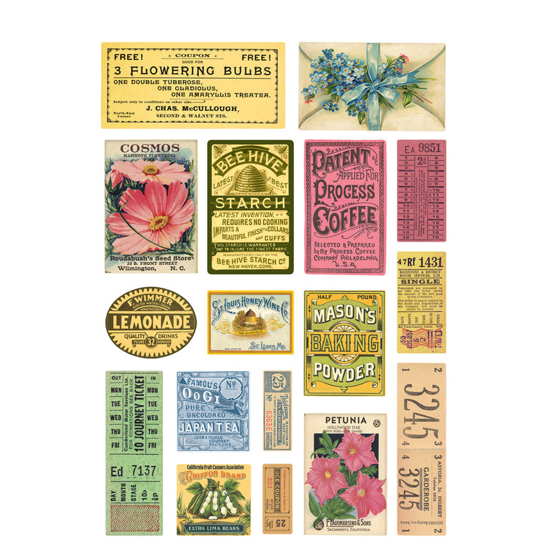 View 6 of Simple Vintage Spring Garden  Sticker Book - Simple Stories