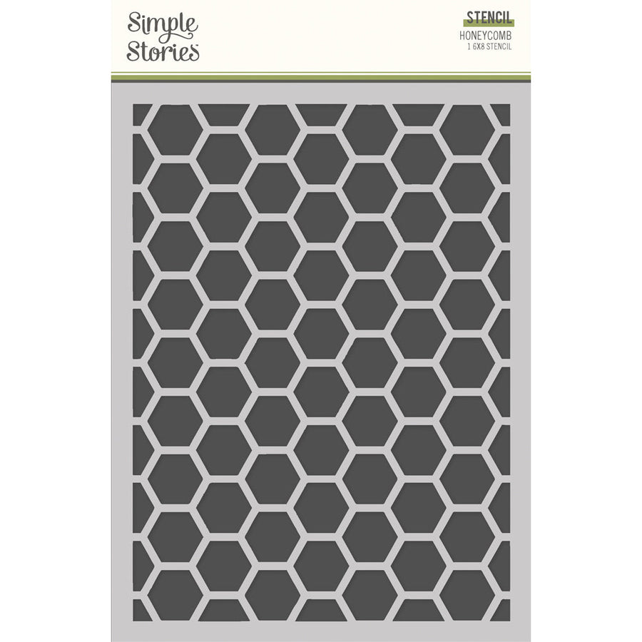 Simple Vintage Spring Garden  6" x 8" Stencil Honeycomb - Simple Stories