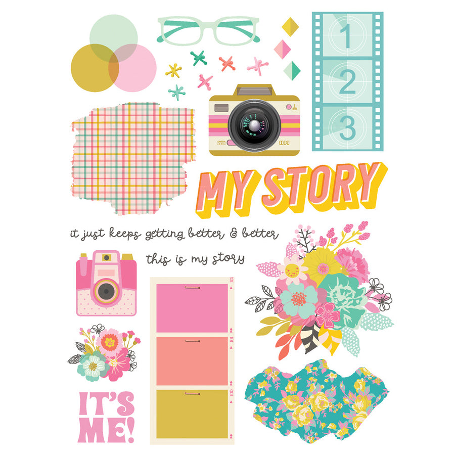 True Colors  Rub Ons - Simple Stories
