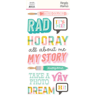 View 2 of True Colors  Foam Stickers - Simple Stories