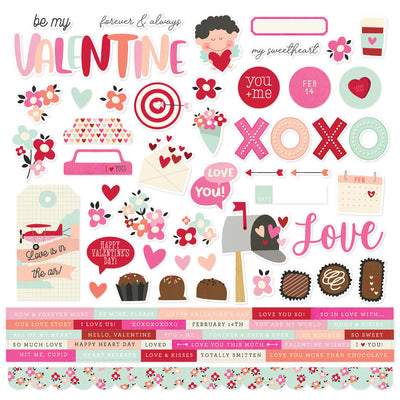 Valentine's Day  Cardstock - Stickers - Simple Stories