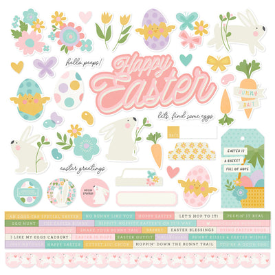 Hoppy Easter Cardstock Stickers - Simple Stories