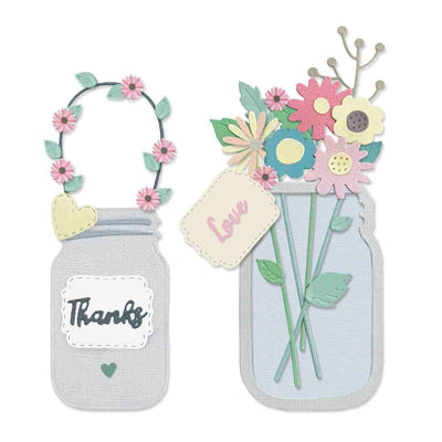 Jar of Hearts Thinlits Dies - Lisa Jones - Sizzix*