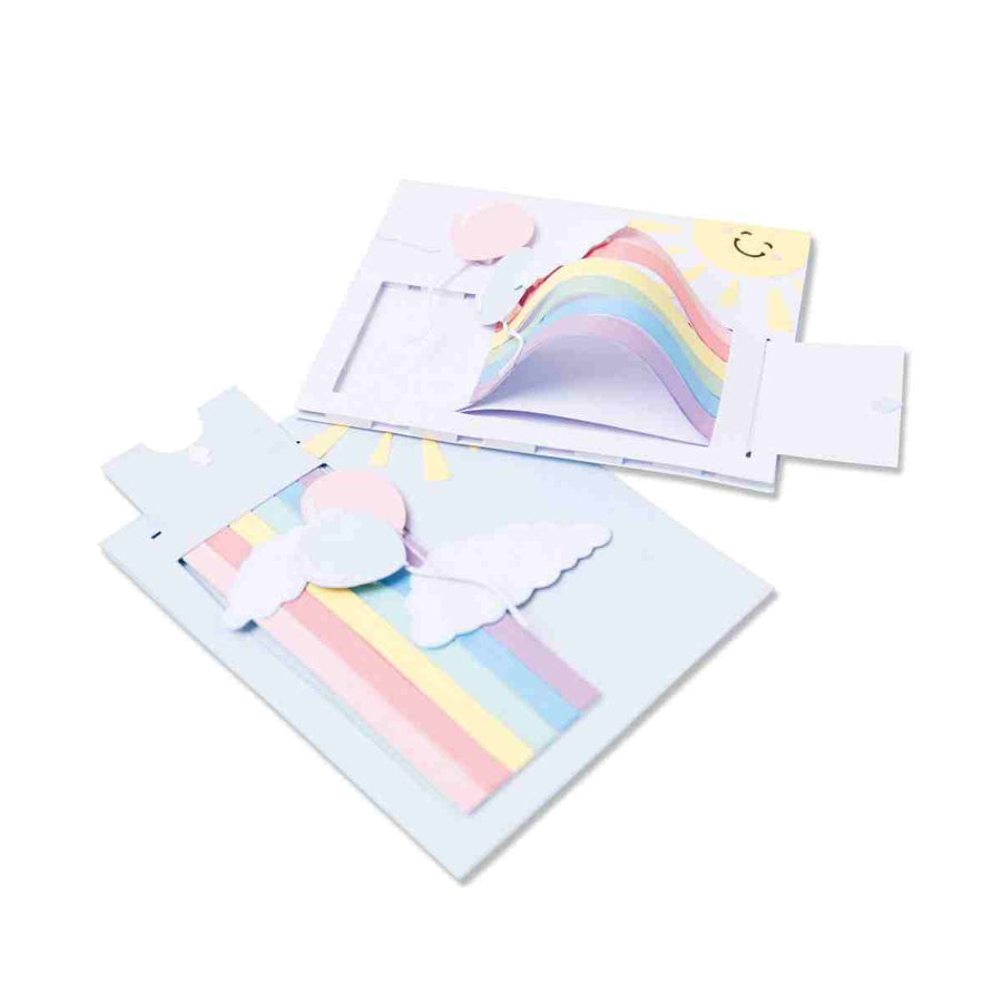 Rainbow Slider Card Thinlits Dies-Georgie Evans-Sizzix