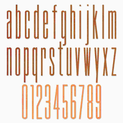 Alphanumeric Stretch Lower & Numbers Thinlits Dies - Tim Holtz - Sizzix