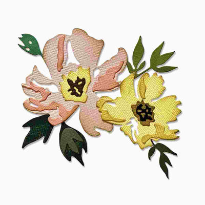 Brushstroke Flowers #1 Thinlits Dies - Tim Holtz - Sizzix