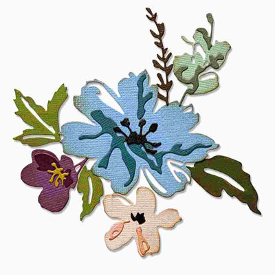 Brushstroke Flowers #2 Thinlits Dies - Tim Holtz - Sizzix