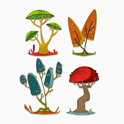 Funky Toadstools Thinlits Dies - Tim Holtz - Sizzix