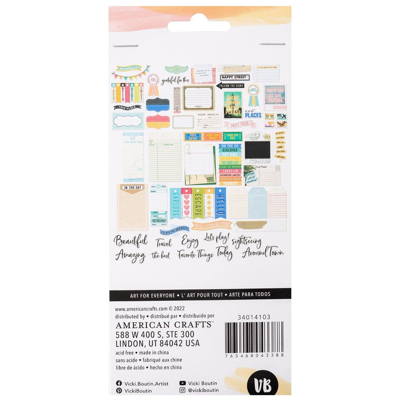 Journaling Ephemera - Vicki Boutin - Where To Next Collection - American Crafts