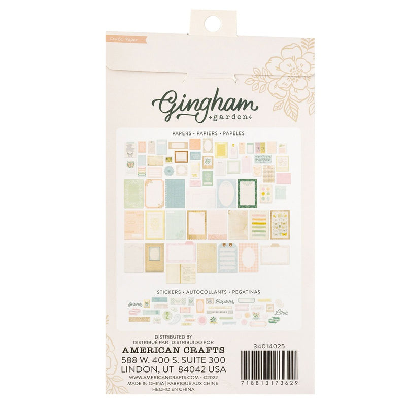 Paperie Pack  - Gingham Garden Collection - Crate Paper