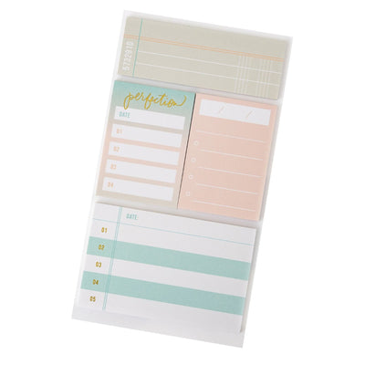 Ledger Tag Sticky Notes - Heidi Swapp - Set Sail Collection - American Crafts
