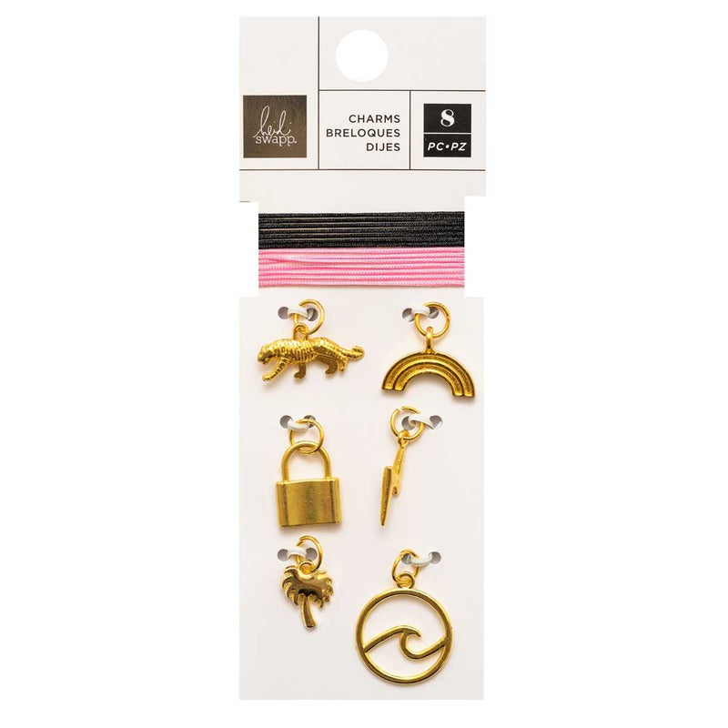 Old School Charms w/ Cotton Cord - Heidi Swapp - Clearance