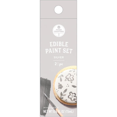 Silver Edible Paint, 0.5 oz - Food Crafting - American Crafts - Clearance