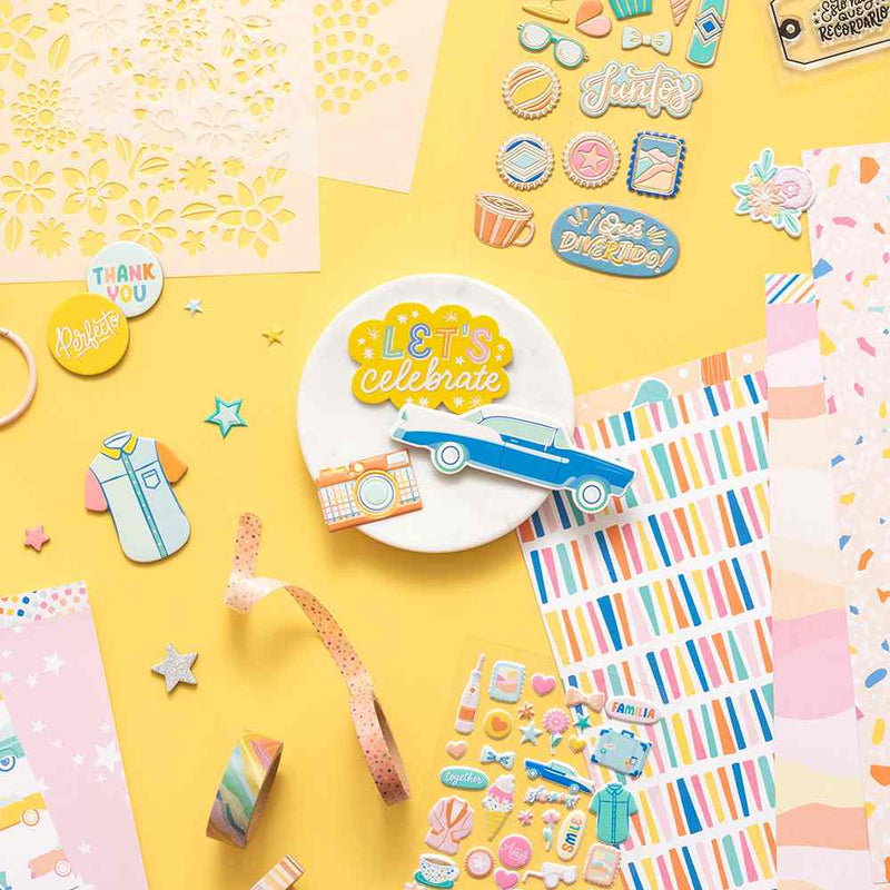 Buenos Dias Chipboard Stickers - American Crafts