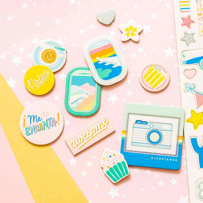 Buenos Dias Chipboard Stickers - American Crafts