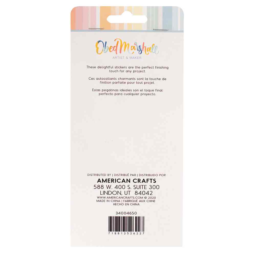 Buenos Dias Embossed Puffy Stickers-American Crafts