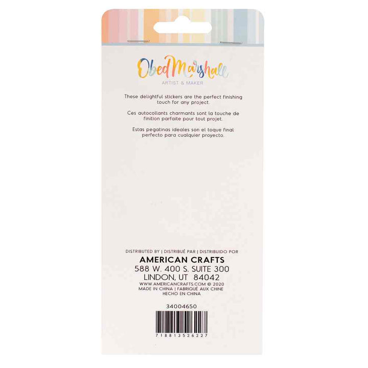 Buenos Dias Embossed Puffy Stickers-American Crafts