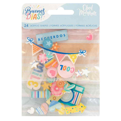 Buenos Dias Acrylic Shapes - American Crafts