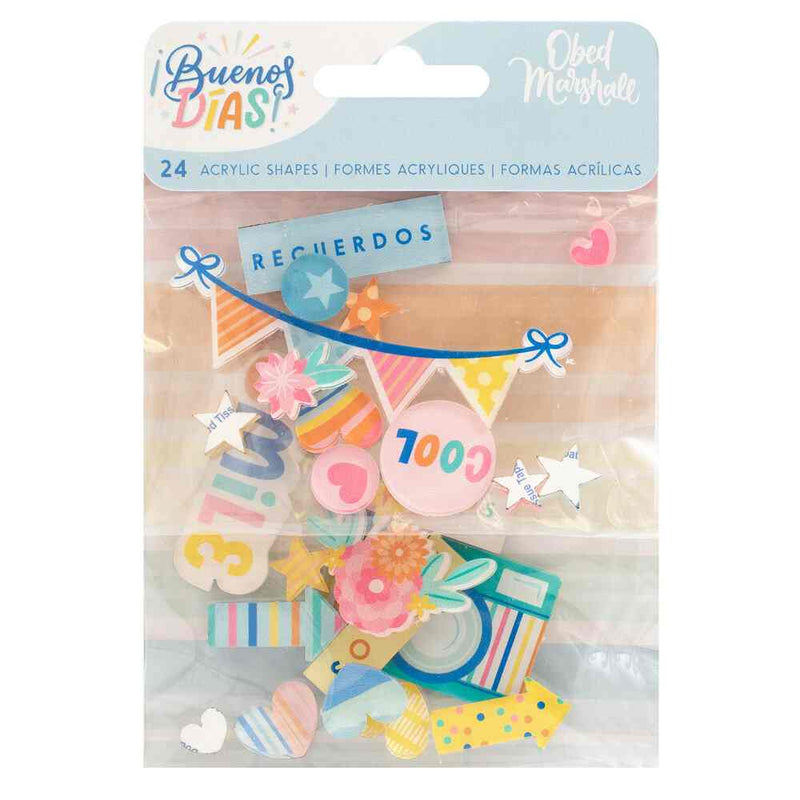 Buenos Dias Acrylic Shapes - American Crafts