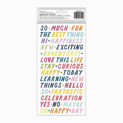 Happy Day Thickers - Wonders - American Crafts